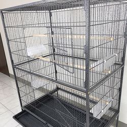 (Brand New) $100 Large 52-inch Parrot Bird Cage Rolling Stand for Cockatiel, Canary, Finch, Lovebird 