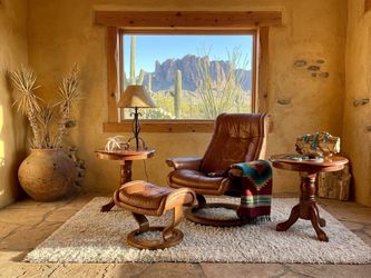 Title: Authentic Ekornes Stressless Recliner & Ottoman – Norwegian Leather (Cognac / Tan)