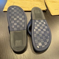 Louis Vuitton  Thong Slide In Blue Original