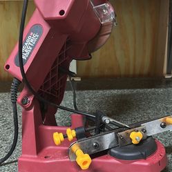   Chicago electric chainsaw,  sharpener