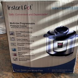 Instant Pot IP-LUX60-ENW Stainless Steel 6-in-1 Pressure Cooker with Mini Mitts
