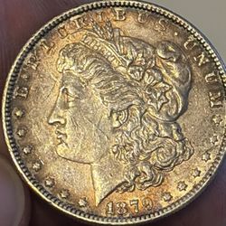 LOT OF 6 90% SILVER COINS! 1879 TONED MORGAN DOLLAR 1941 D WALKING LIBERTY 1908 BARBER MERCURY! LOOK!