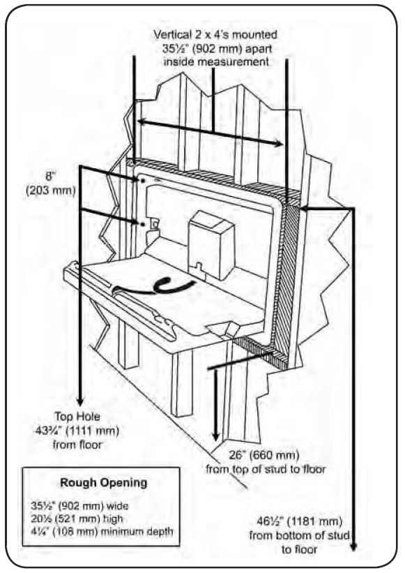 KB110SSRE, KOALA Recessed Horizontal Stainless Steel Baby Changing