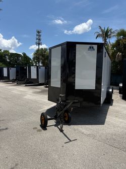 Trailer enclosed 7 x 16 polycore 0.80 titanium Cargo financing available delivery available
