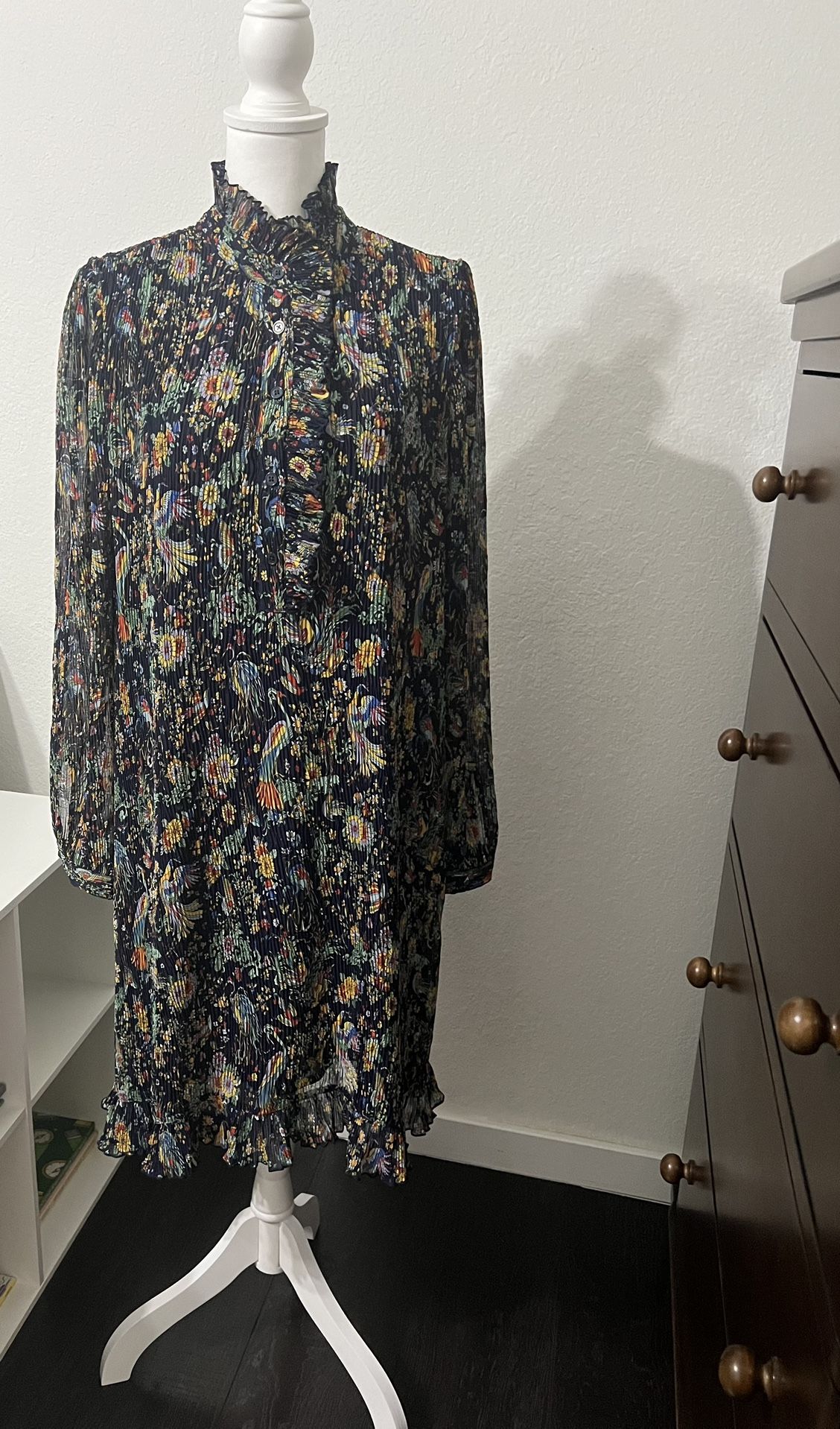 Tory Burch Silk Printed Dress Size M - Hardly no use