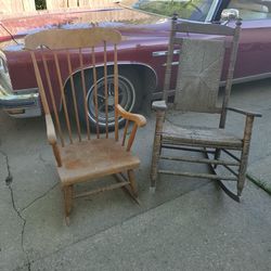2 Older Rocking Chairs 