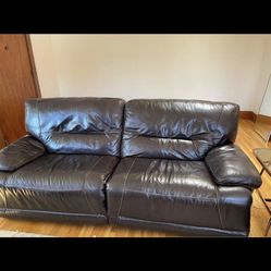 Brown Leather Reclining Sofas