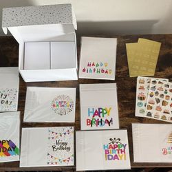 NEW 120 Happy Birthday Cards Envelopes Sticker/Seals $20 for All xox