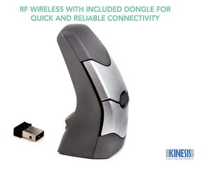 KINESIS DXT2 Ergonomic Vertical Mouse (RF Wireless) Used