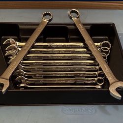 Snap-on Tools 10 pc 12-Point Metric Flank Drive® Combination Wrench Set (10-19 mm)