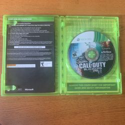 Xbox 360 Call Of Duty Black Ops