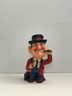 Big Head Banker 16” Tall Statue