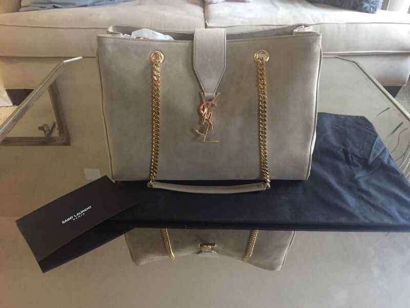 YSL suede tote BRAND NEW with dust bag and receipt