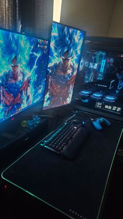 ASUS ROG Gaming PC Setup Dual Monitor