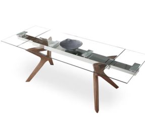 Glass Dining Table. Extendable