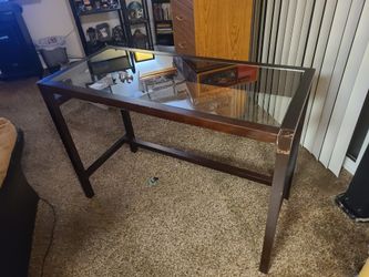 Glass Top Work Desk