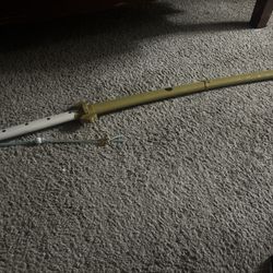 White And Gold Katana Replica