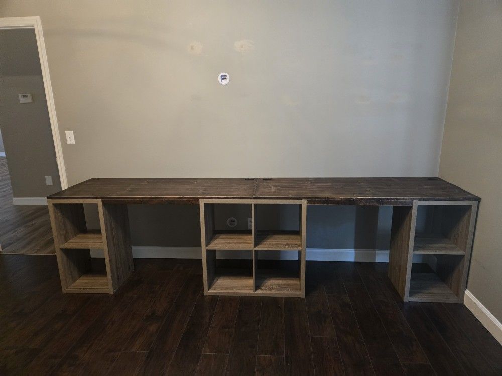 Custom Desk And Shelf