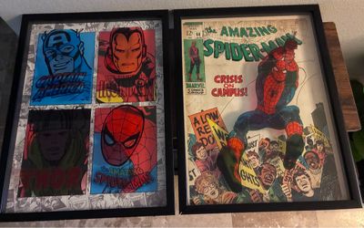 Marvel Framed Comic Art Prints – Set of 2
