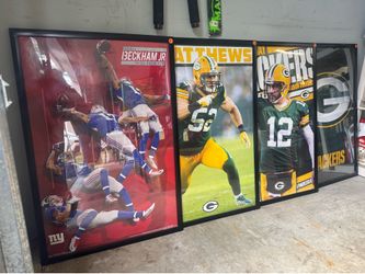 Green Bay Packers and New York Giants posters