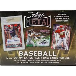 2024 Leaf Metal Baseball – Jumbo Box (Factory Sealed)