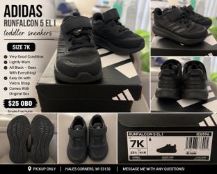 🖤 Adidas Runfalcon 5 EL I Toddler Sneakers – Size 7K – $25 OBO 🖤