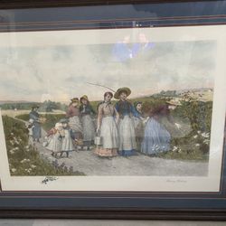 Berry Pickers Framed Picture 