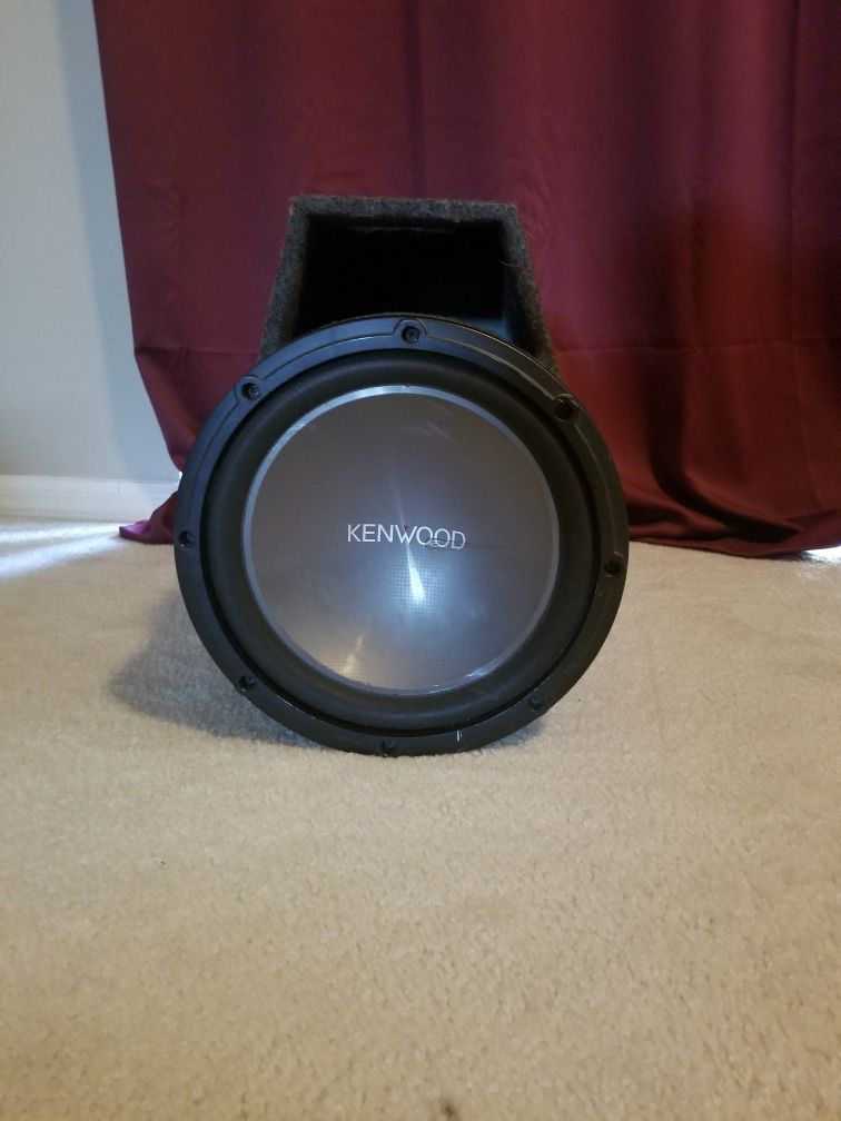 1200w 12 inch kenwood subwoofer with ported box