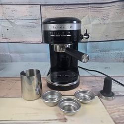 KitchenAid Espresso Machine Black KES6503OB 1.4 Liters Metal Semi-Automatic