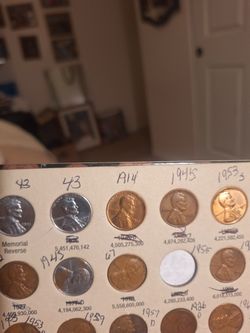 Lincoln Penny's From 1914 To 1982  Rair Good Condition