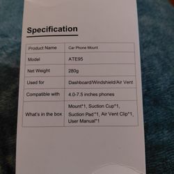 Suction Cup Car Phone Holder