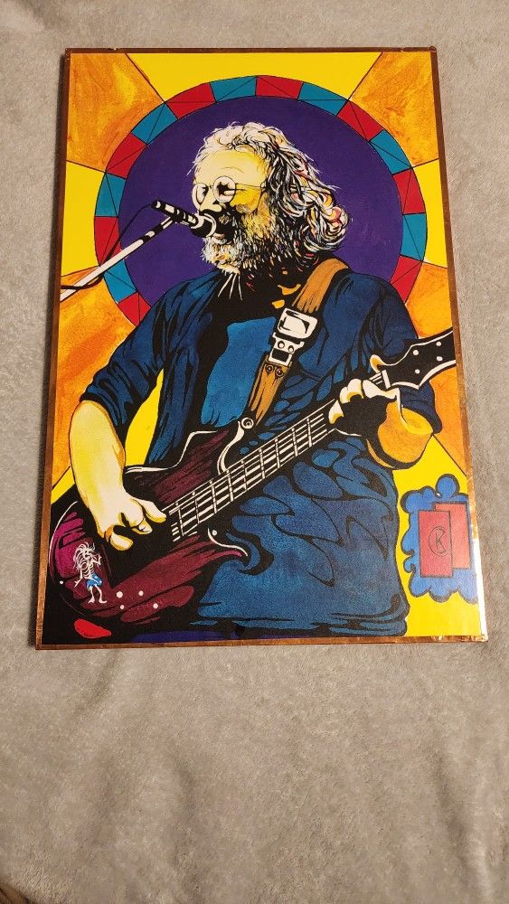 Jerry Garcia Painting By Kevin Carey Signed Original