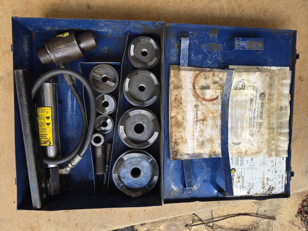 Current Tools Model 154PM Hydraulic Knockout/Punch Set