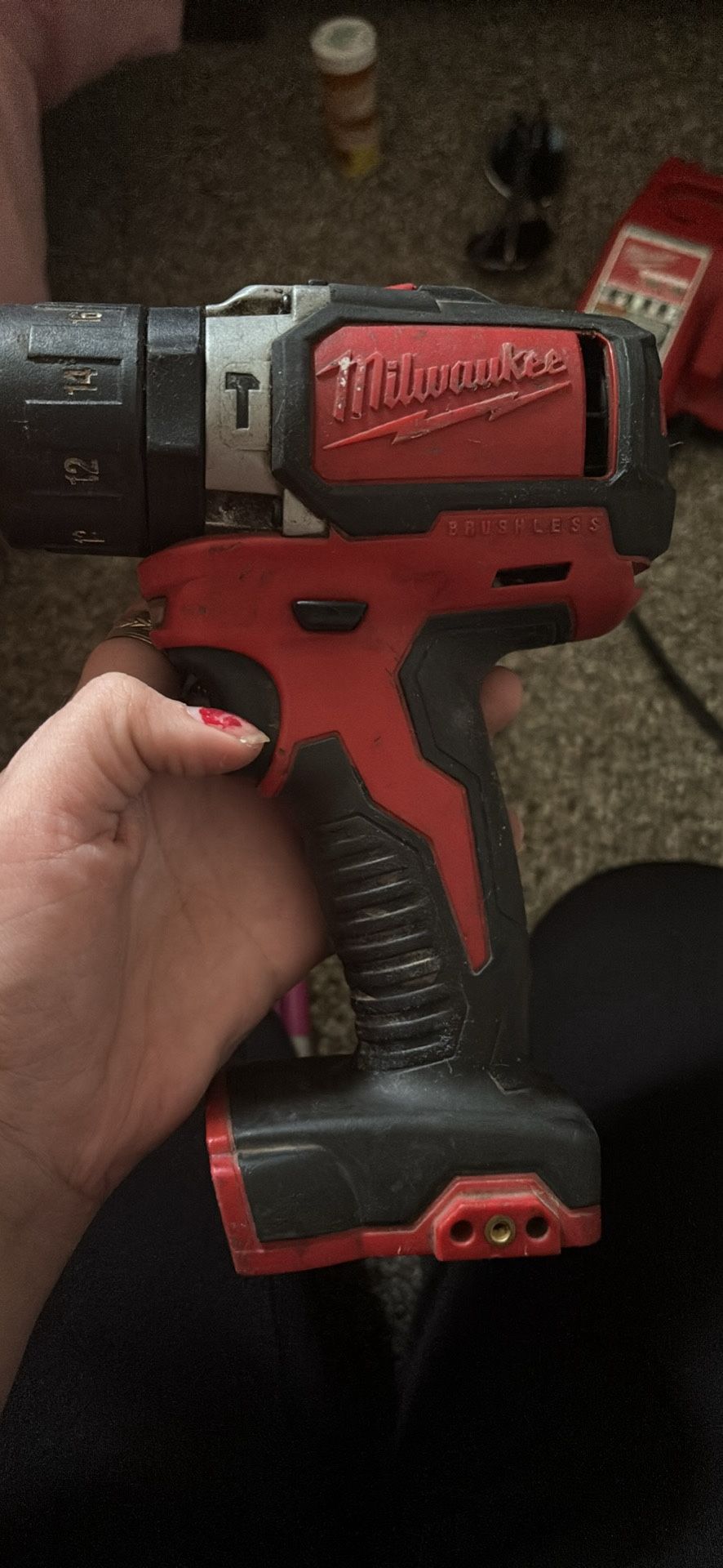 Got My Milwaukee Drill Driver With Milwaukee Charger M12 M18 With M18 Red Lithium High Output HD12.0