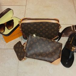 Handbag, Shoes, and Sunglasses