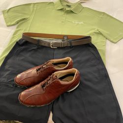 Golf Shirt  And  Shoes