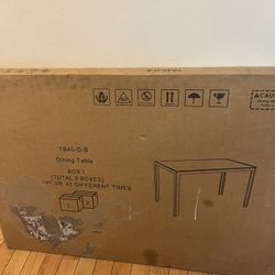 Black Dining Table Set Will Chairs Brand New 