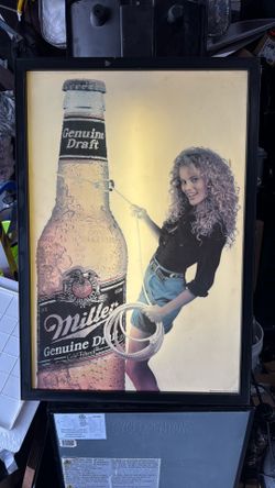 Beer, sign Miller genuine draft