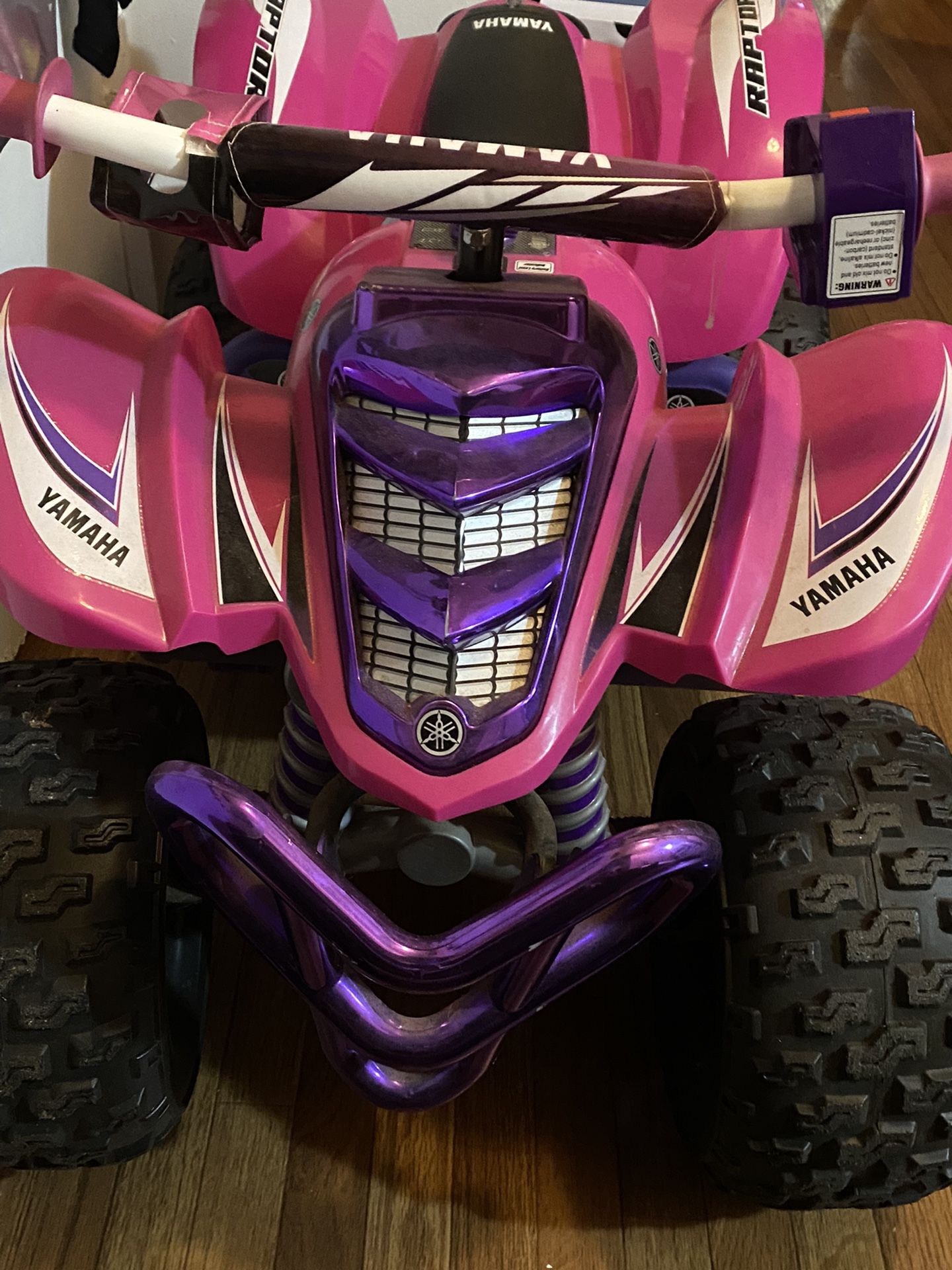 Yamaha Raptor 4 wheeler for sale300+ but retail now is &250  asking for $125,  