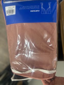 2 velvet curtain panels