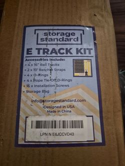 E-track tie down rail kit
