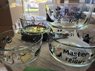Nightmare Before Christmas Pyrex Set, Gently Used