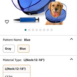 New - XL - Inflatable Dog Cone 