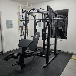 Smith Machine 2001 | Multi-Use Adj Bench | Gym Equipment | Fitness | Squat Rack | Excercise |🔴WEIGHTS AND BARBELL SOLD SEPARATELY 🔴 FREE DELIVERY 🚚