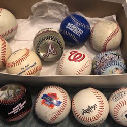Various Baseballs As Shown $8 All 