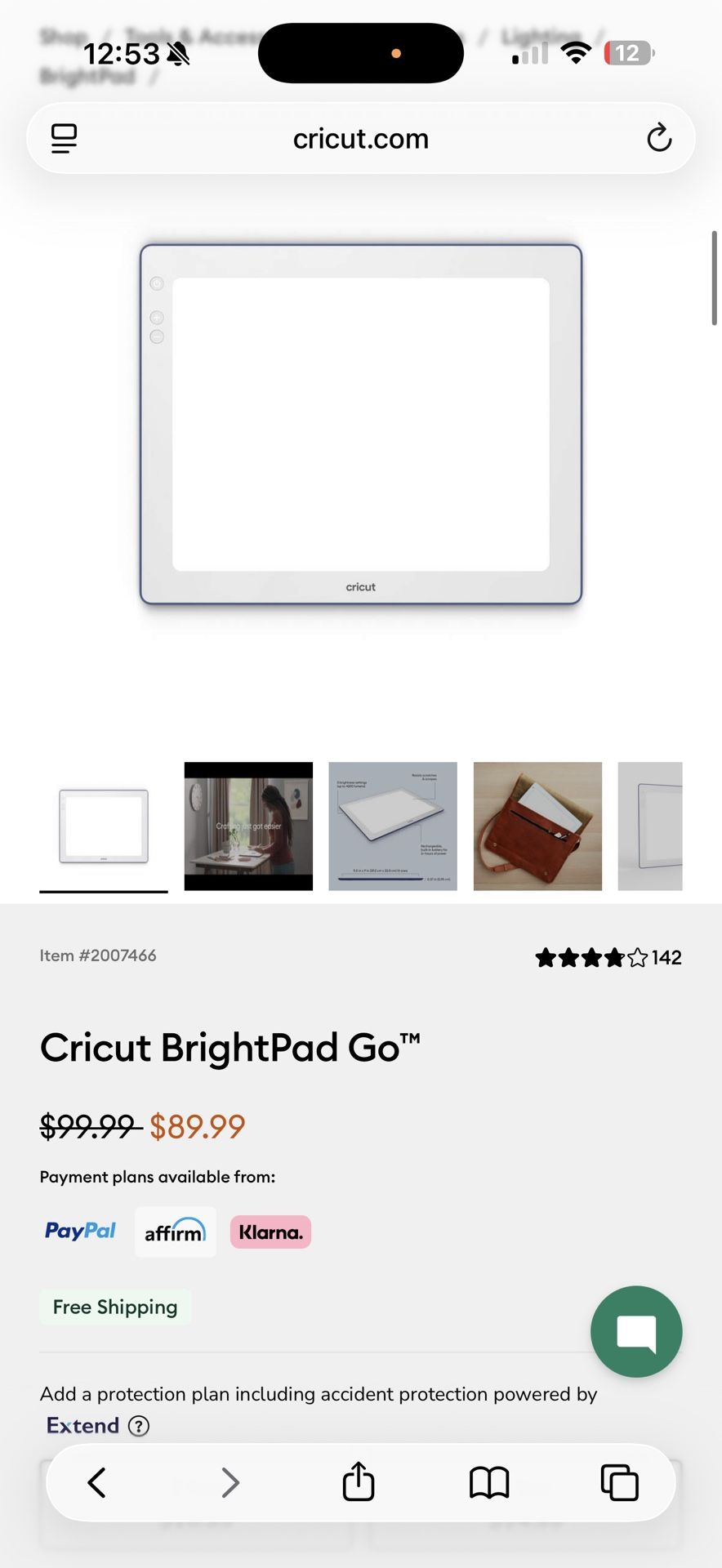 Wireless Cricut Bright Pad