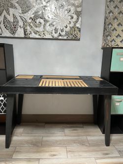 Wood Desk Craft Table Vanity 