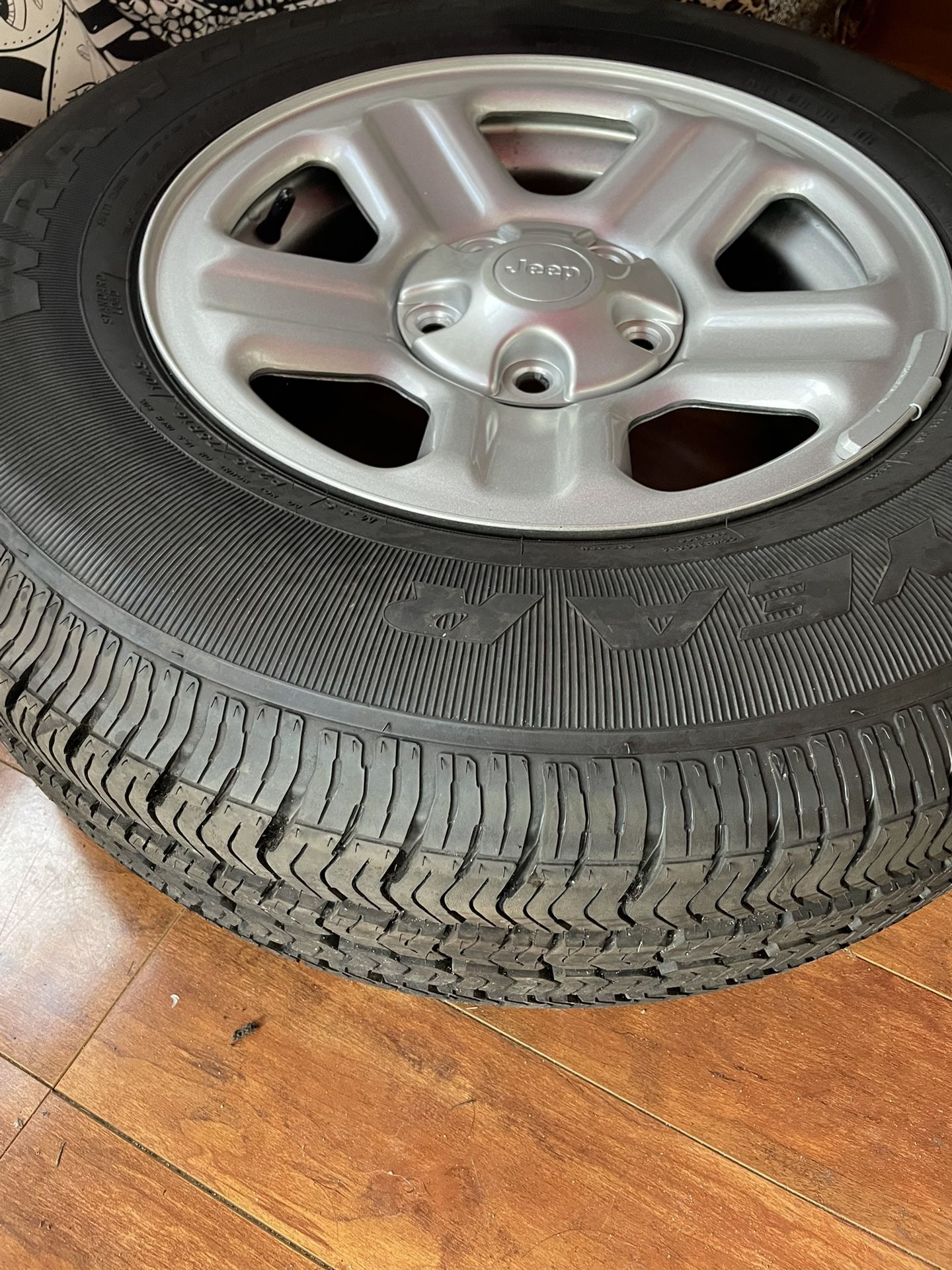 P 225 75 16      225/75R16       Wrangler Rim Tire Fits Tacoma Frontier 