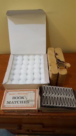 72 small candles, many different kinds of matches