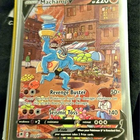 machamp v pokemon card Alternate Art 172/189 – Grail Collectibles AZ Astral Radiance Singles Pokemon TCG Astral Radiance Machamp